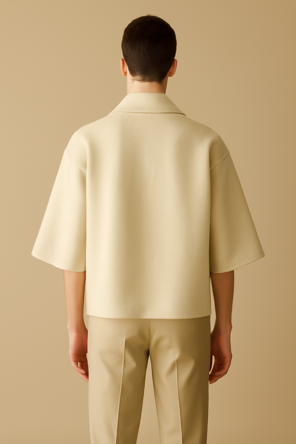 Cove Double-Breasted Wool Kimono Jacket