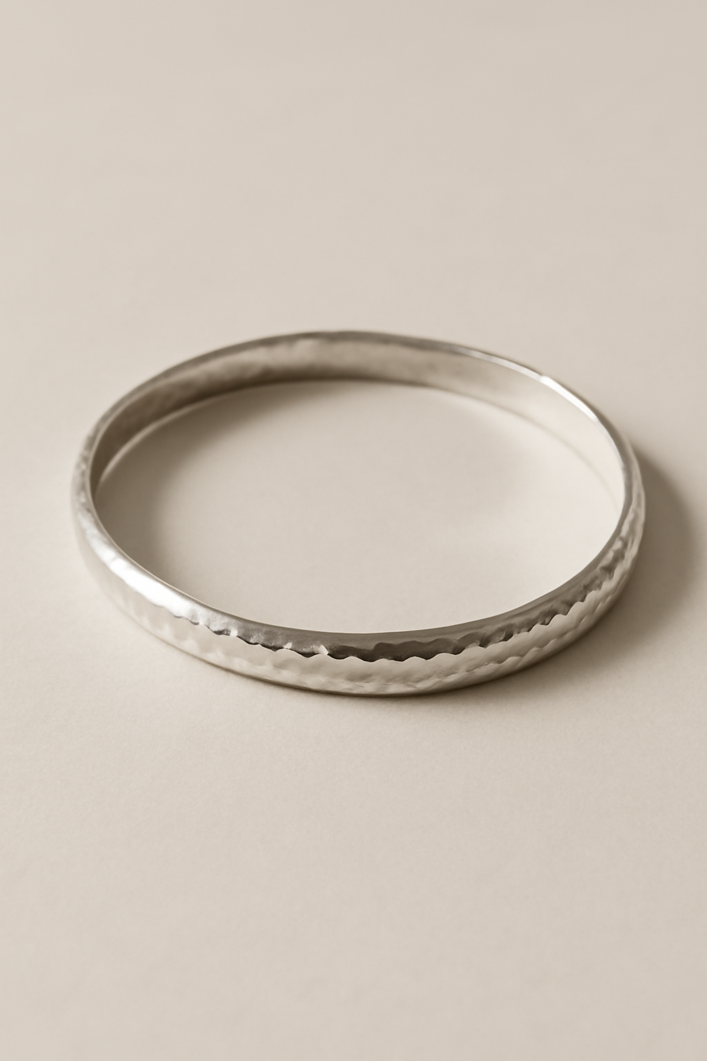 Cove Hammered Silver Bracelet