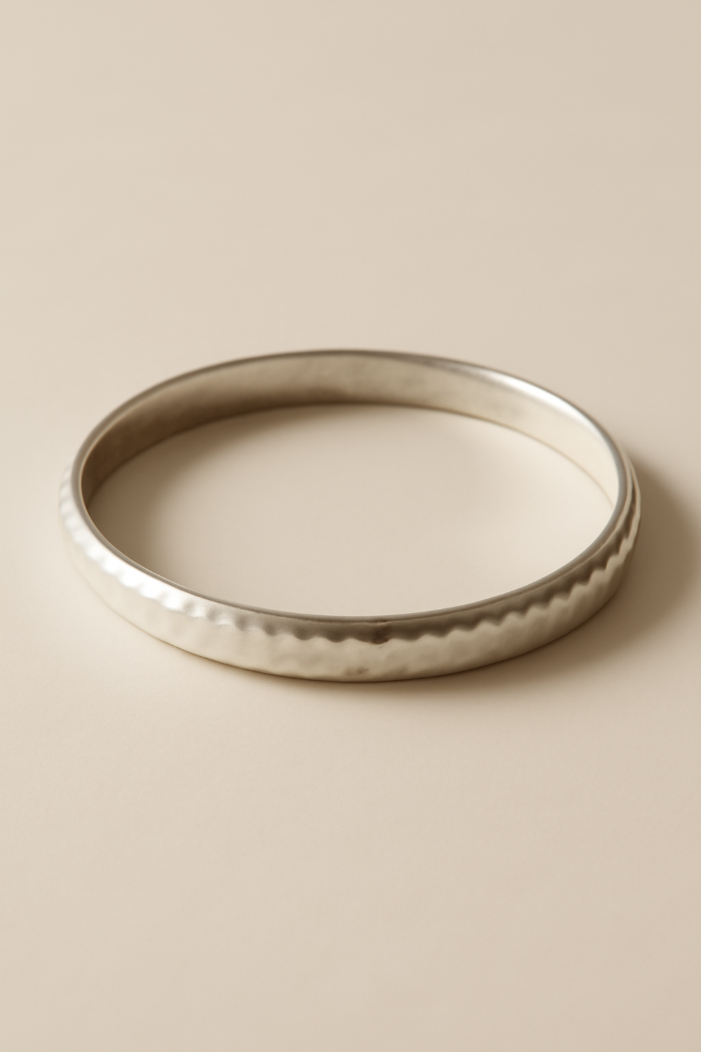 Cove Hammered Silver Bracelet