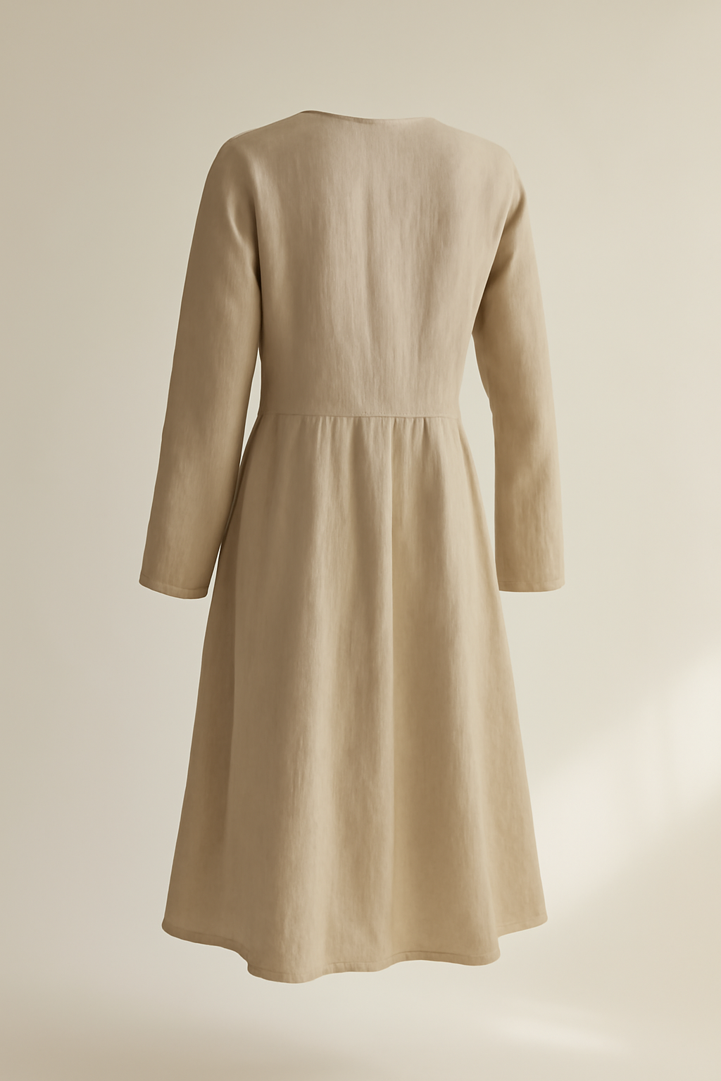 Cove Round-Neck Linen Relaxed Dress