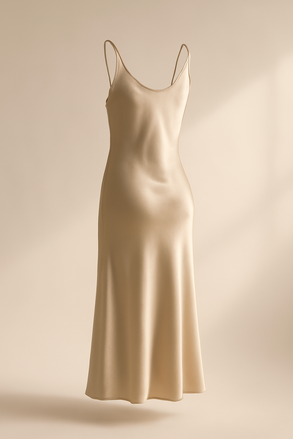 Cove Round-Neck Viscose Slip Dress