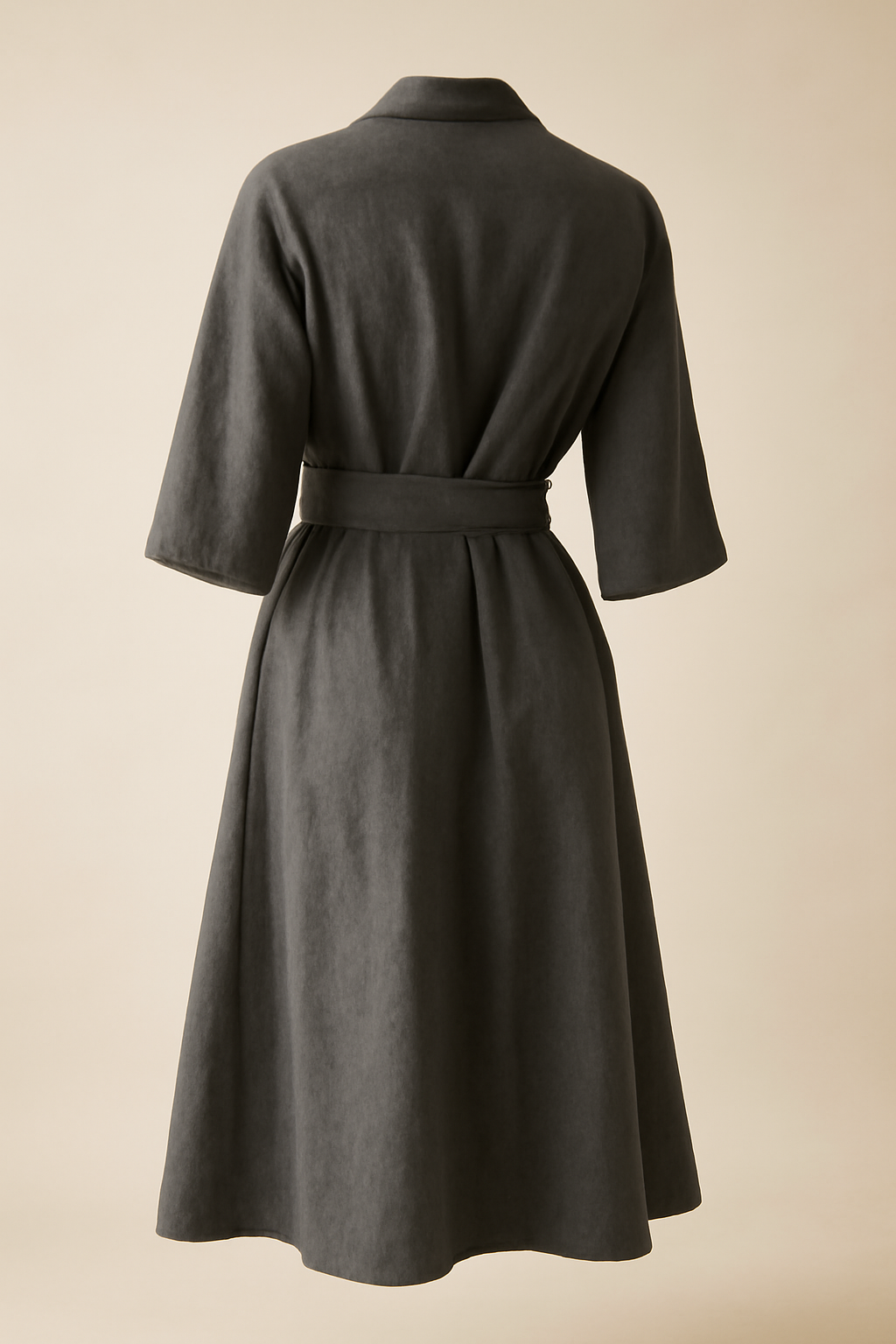 Cove Square-Neck Organic Wrap Dress