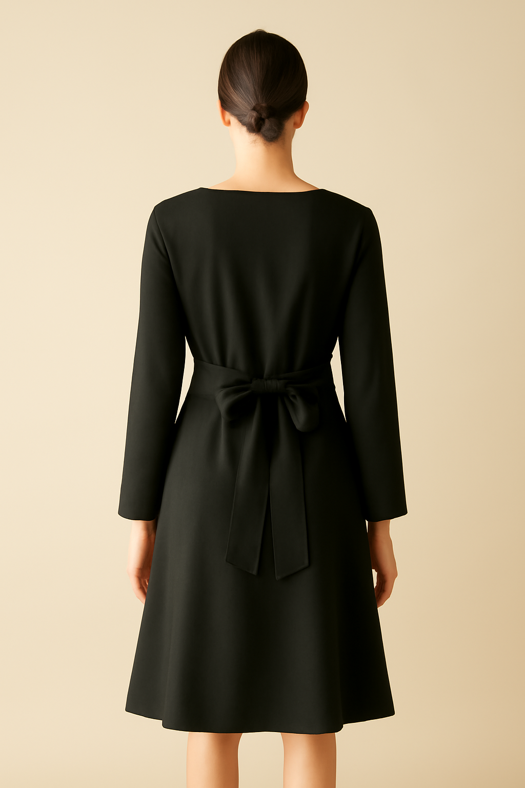 Cove Square-Neck Organic Wrap Dress