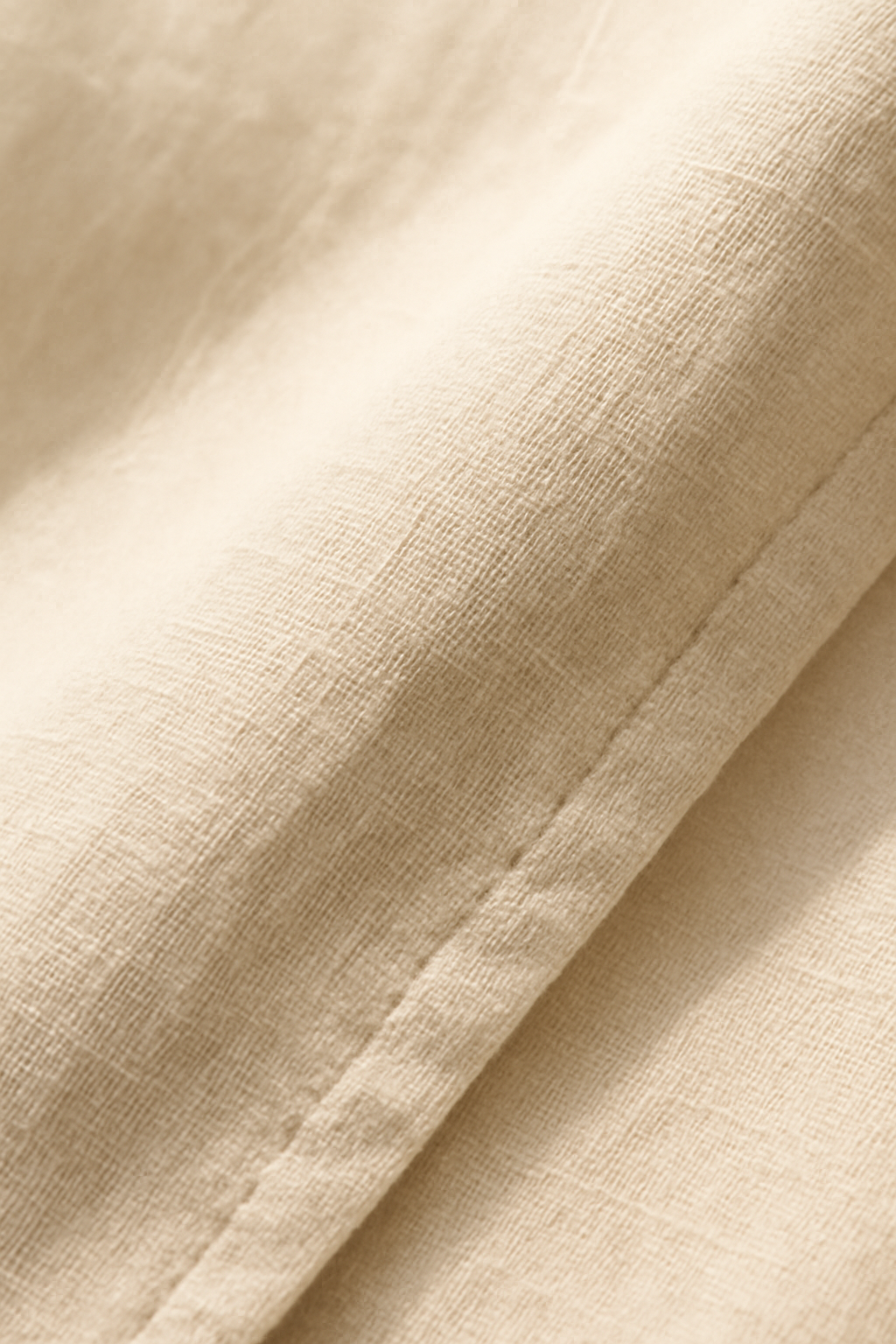 Cove Tie-Front Linen Classic Blouse