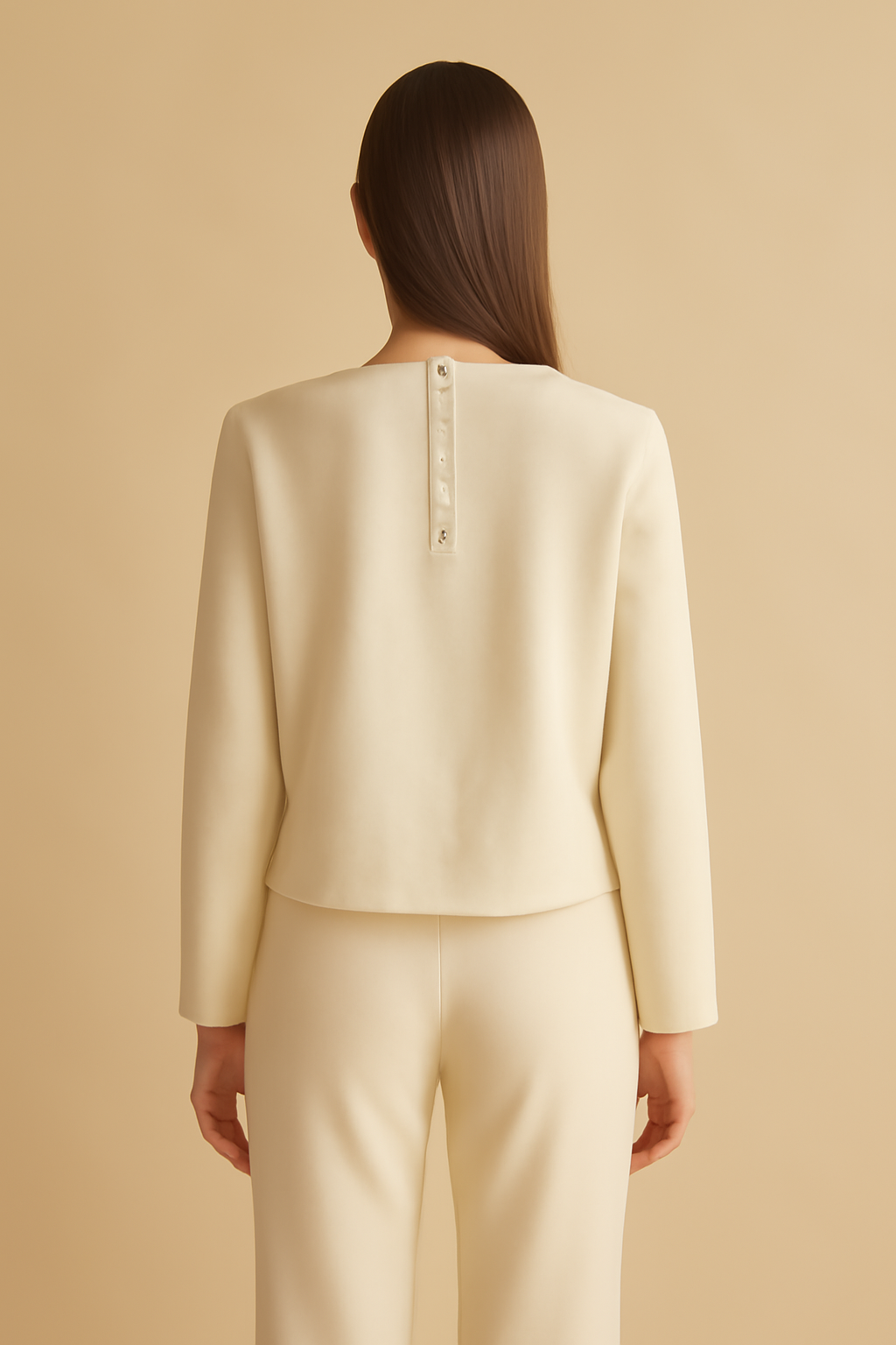 Cove Tie-Front Linen Classic Blouse