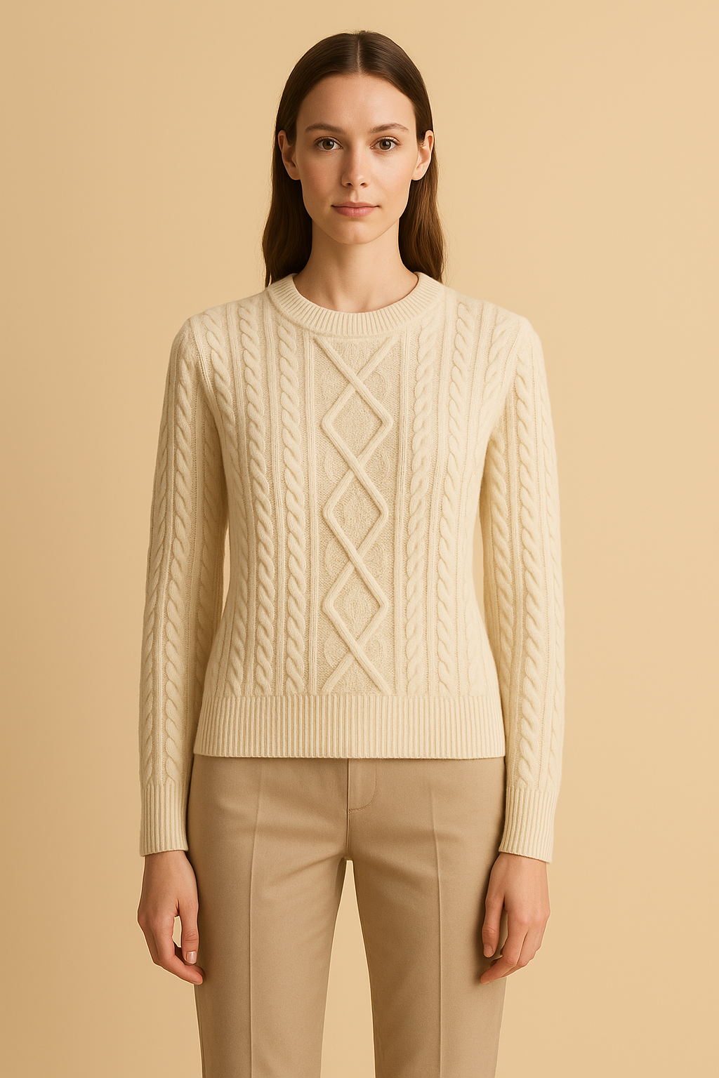 Cyclades Chunky Organic Cable-Knit Sweater