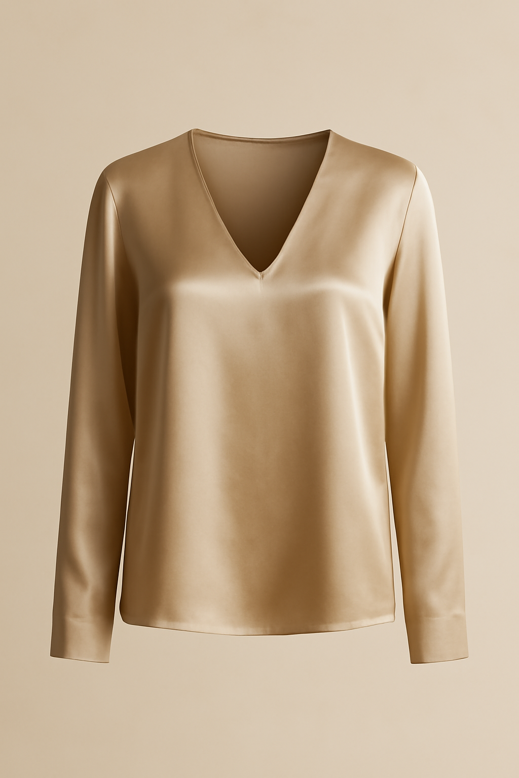 Cyclades Cropped Viscose V-Neck Blouse