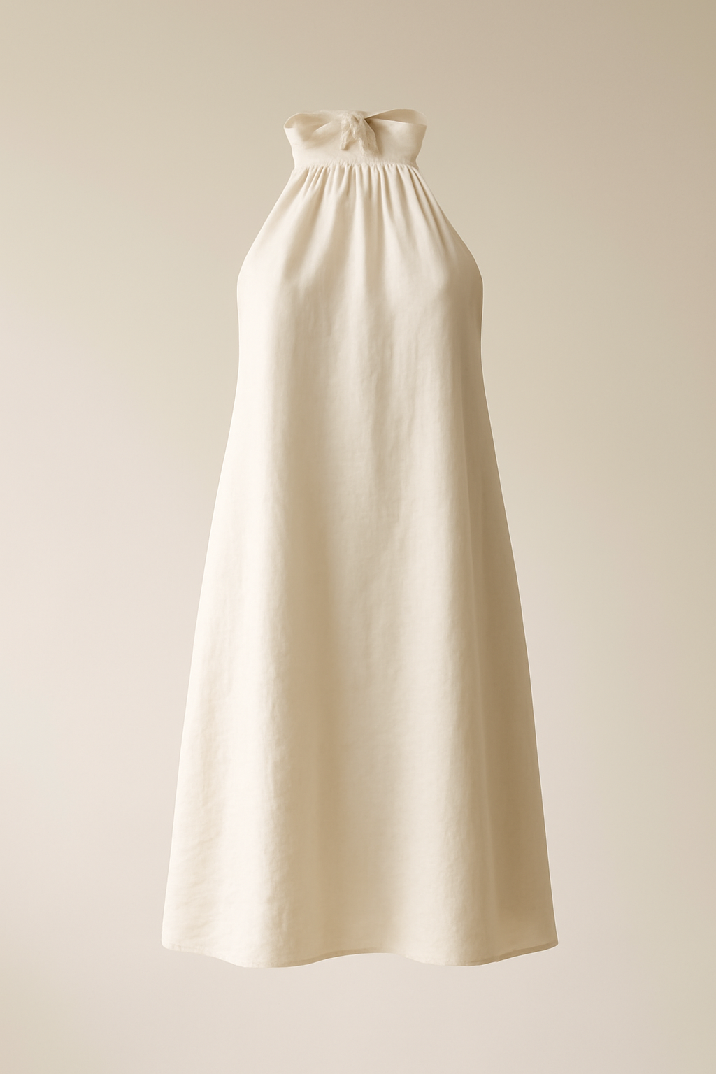 Cyclades Halterneck Linen Maxi Dress