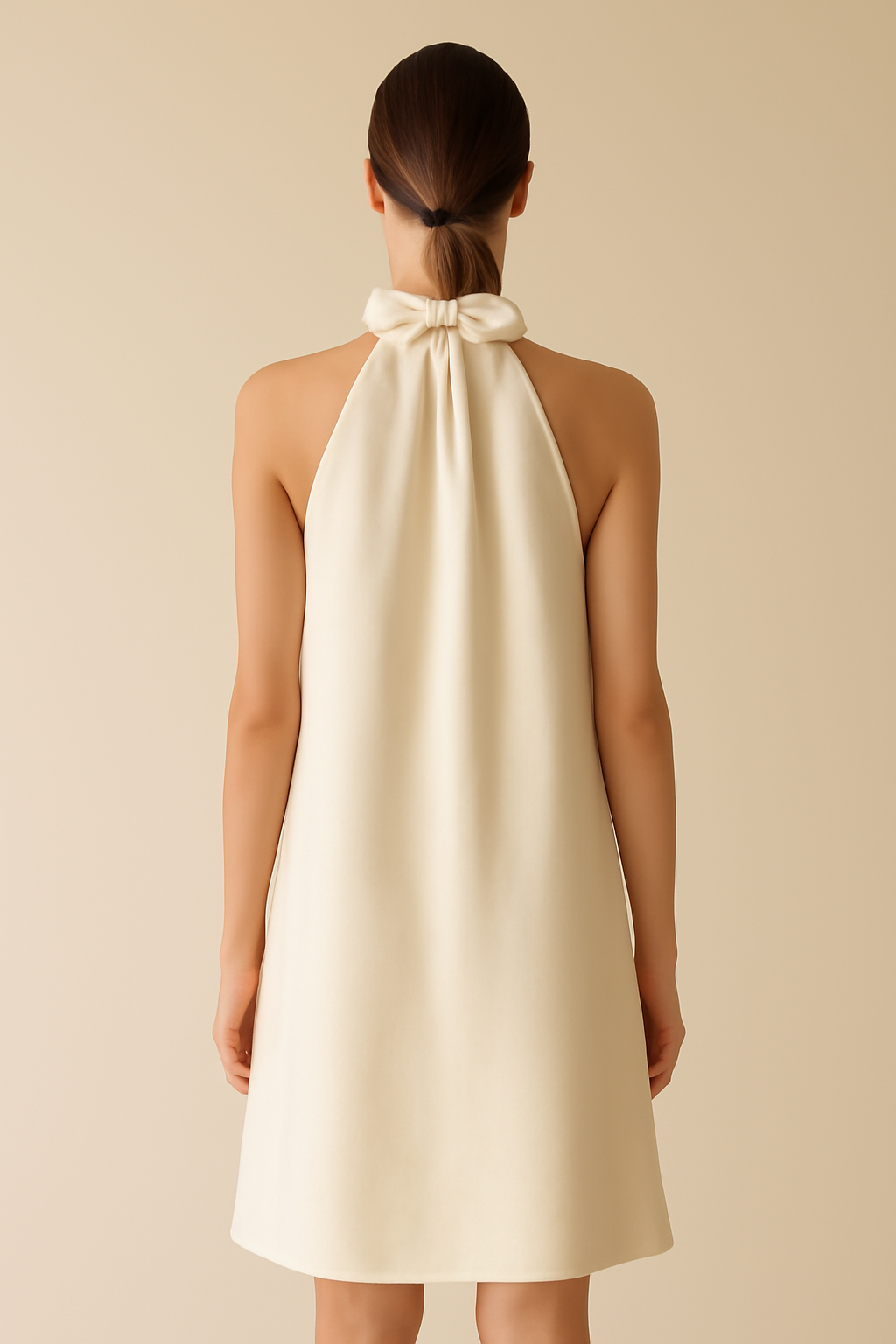 Cyclades Halterneck Linen Maxi Dress