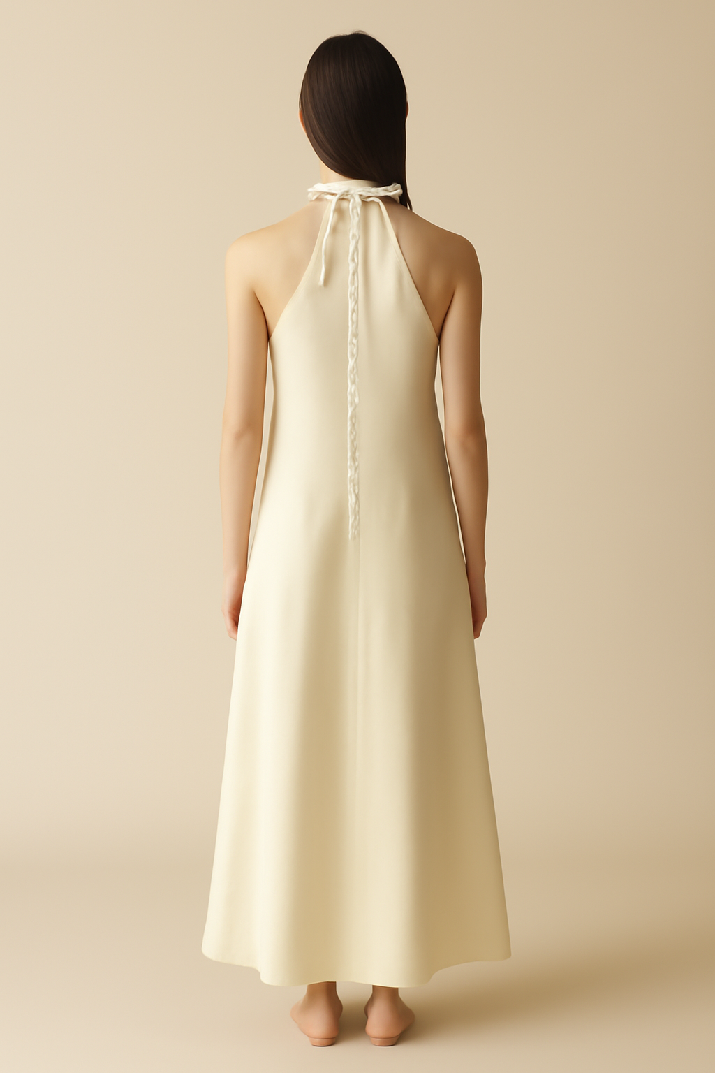 Cyclades Halterneck Organic Maxi Dress
