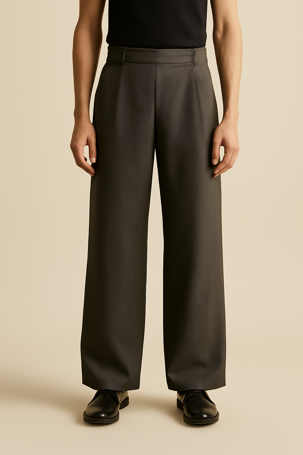Cyclades High-Rise Linen Palazzo Trousers