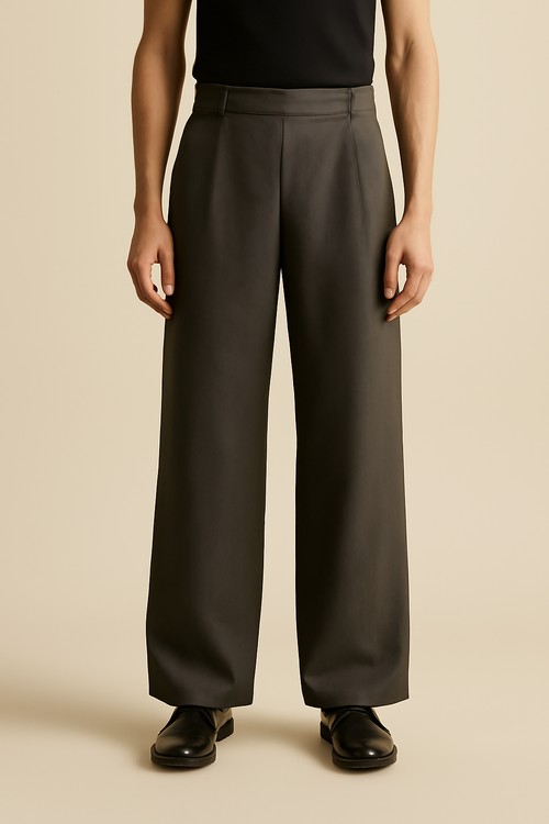 Cyclades High-Rise Linen Palazzo Trousers