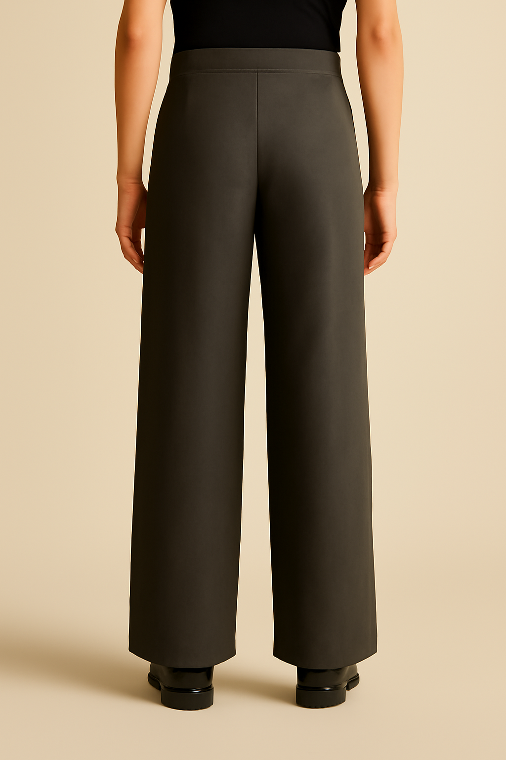 Cyclades High-Rise Linen Palazzo Trousers
