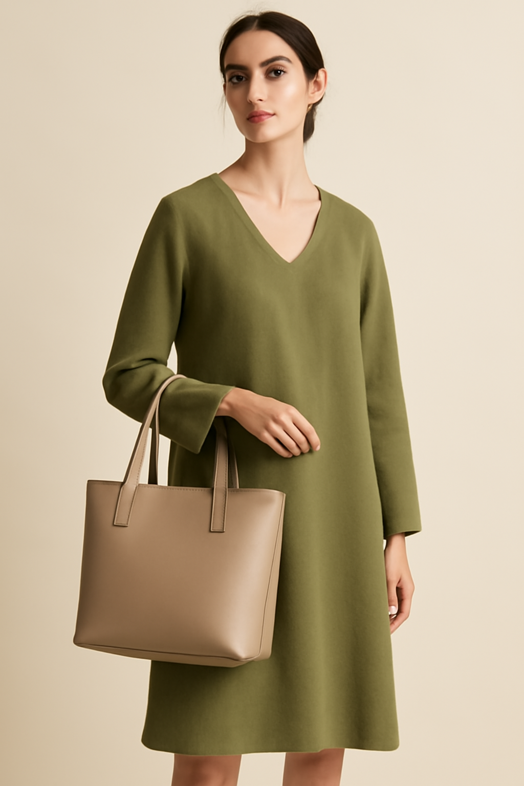 Cyclades Slouchy Vegan Leather Tote Bag