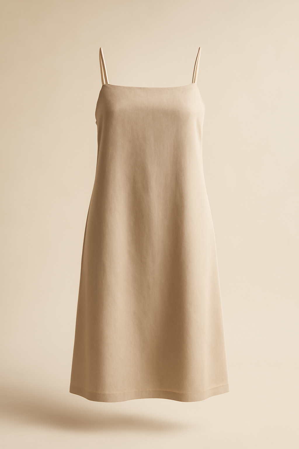Cyclades Square-Neck Tencel Slip Dress