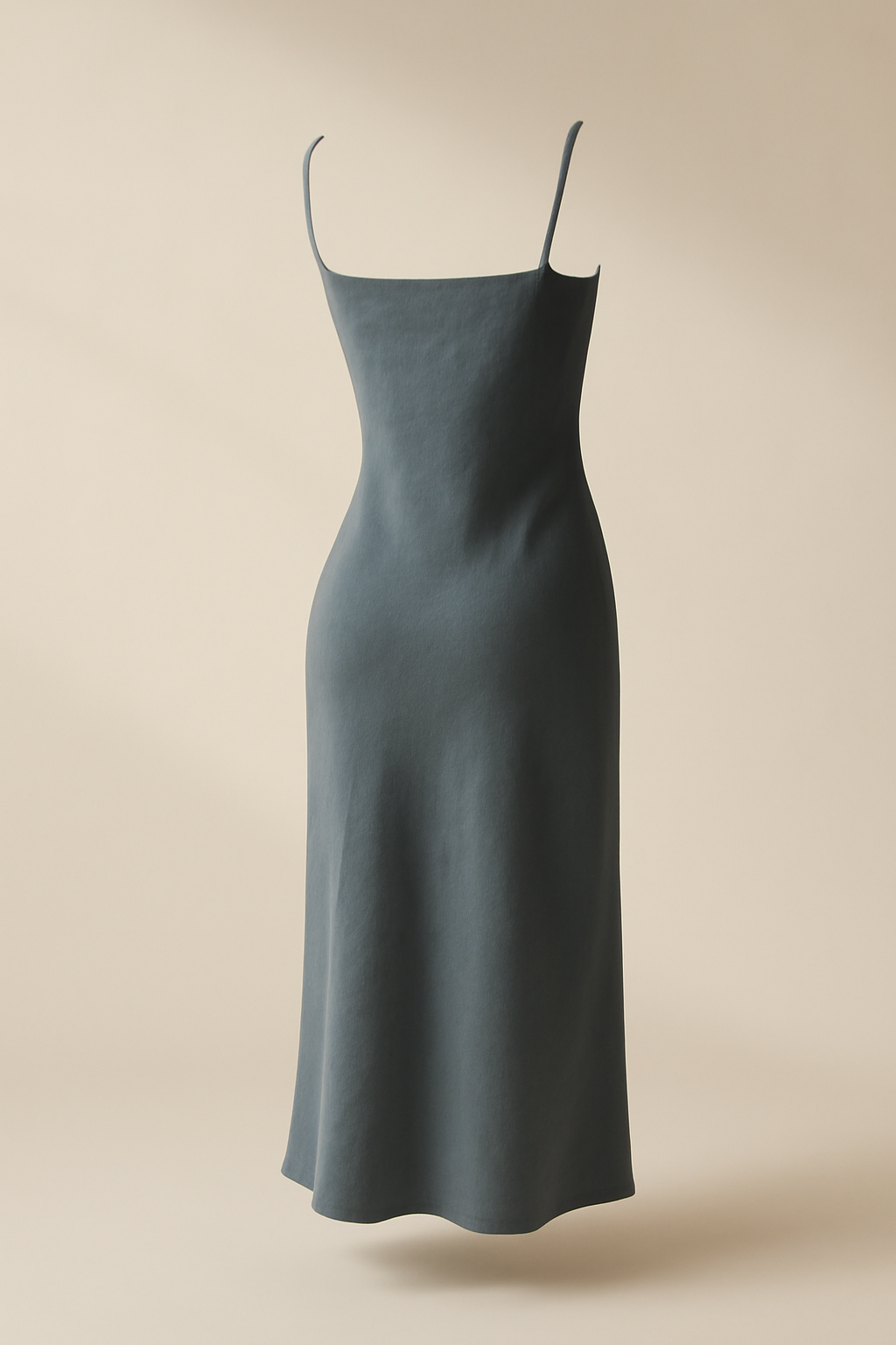 Cyclades Square-Neck Tencel Slip Dress