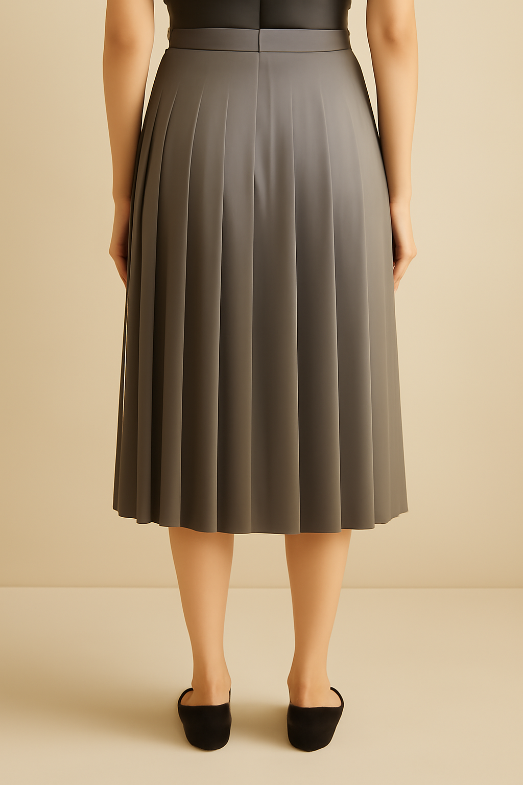 Cyclades Tiered Tencel Pleated Skirt