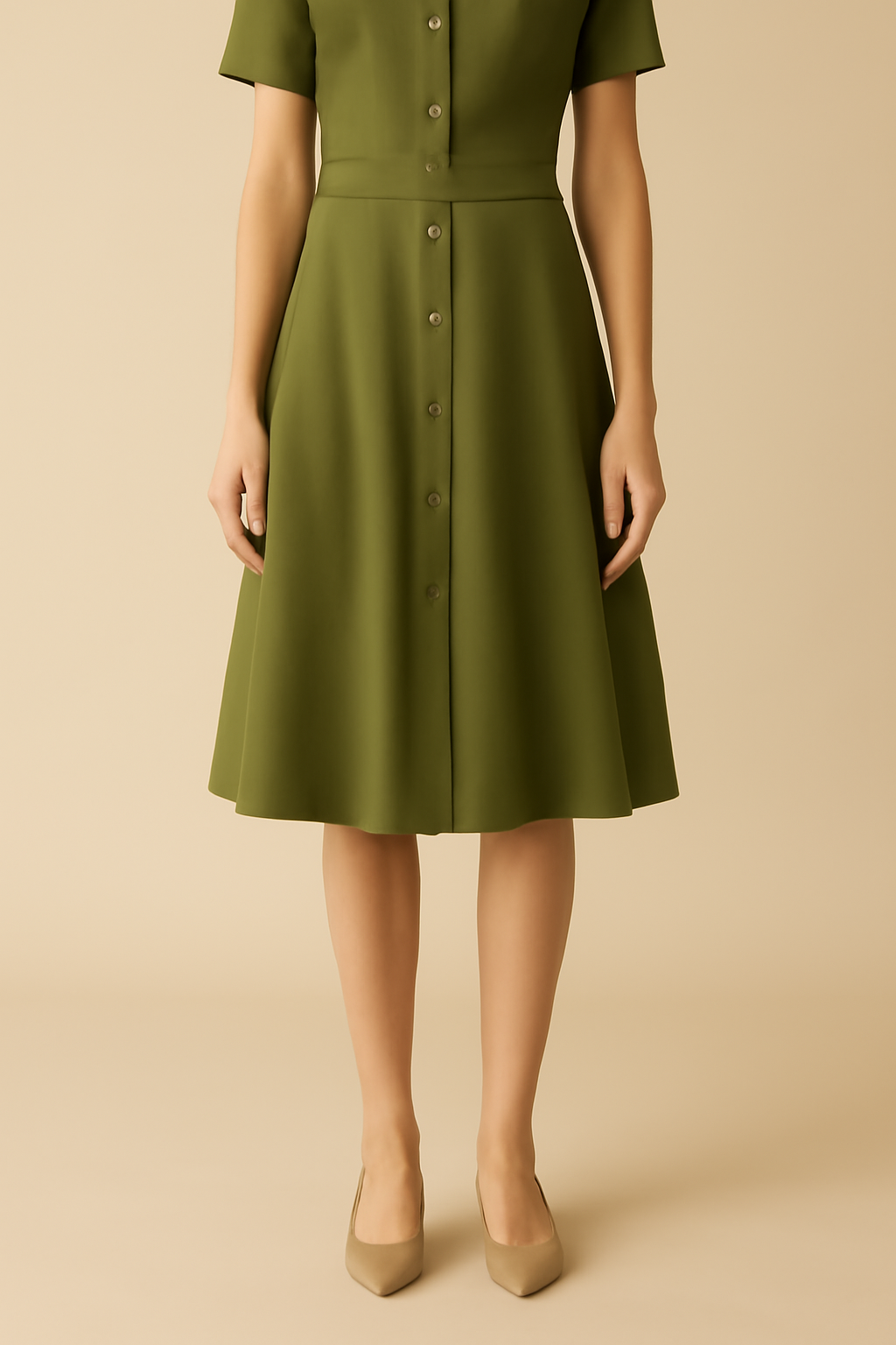 Cyclades Wrap Cotton Midi Skirt