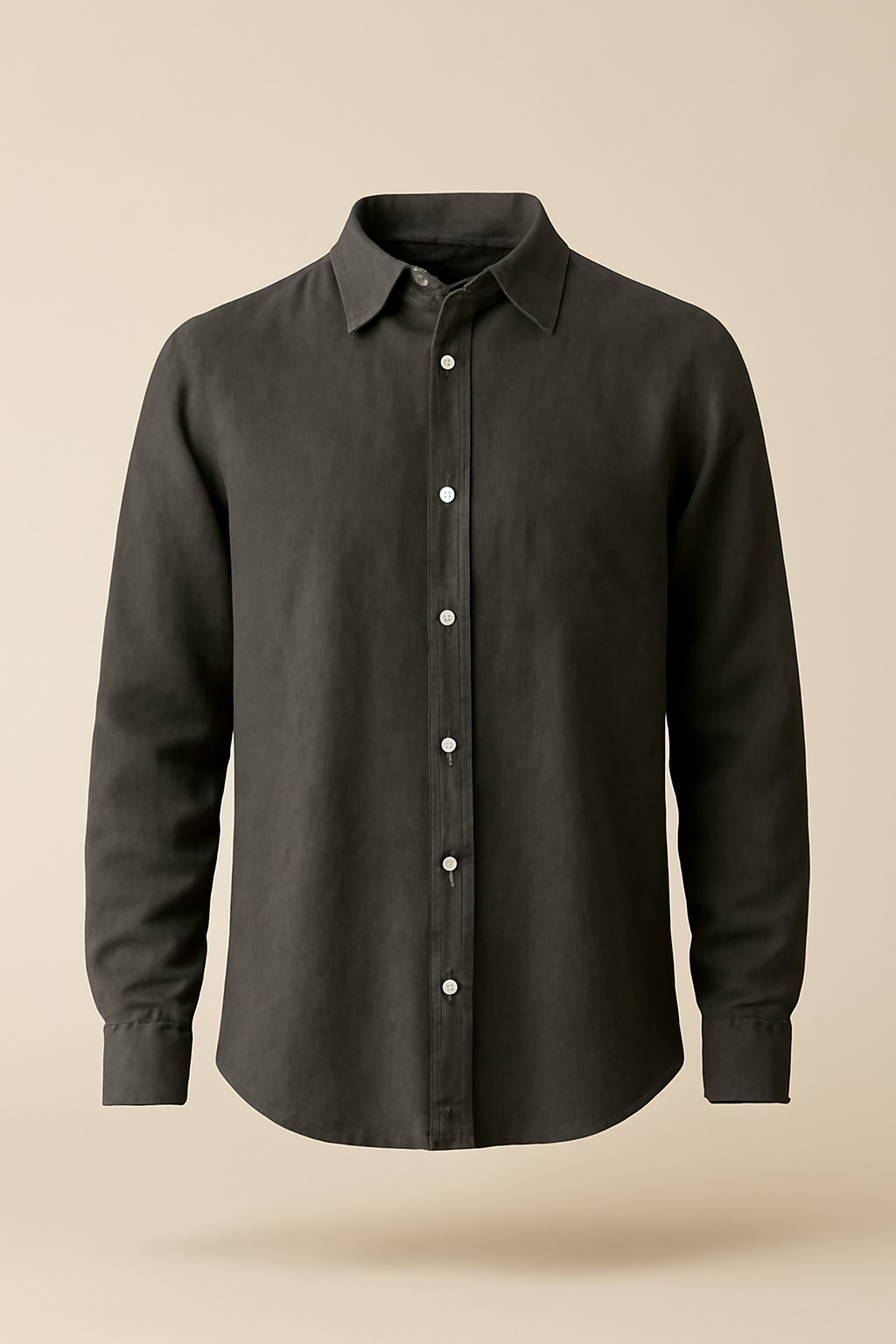 Douro Band-Collar Linen Everyday Shirt
