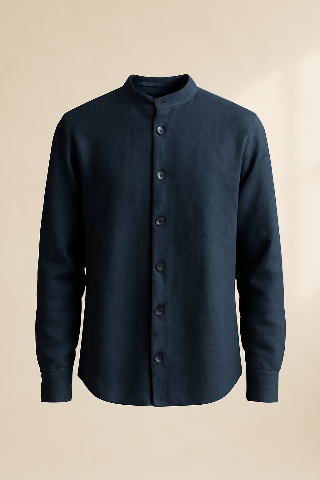 Douro Band-Collar Linen Everyday Shirt