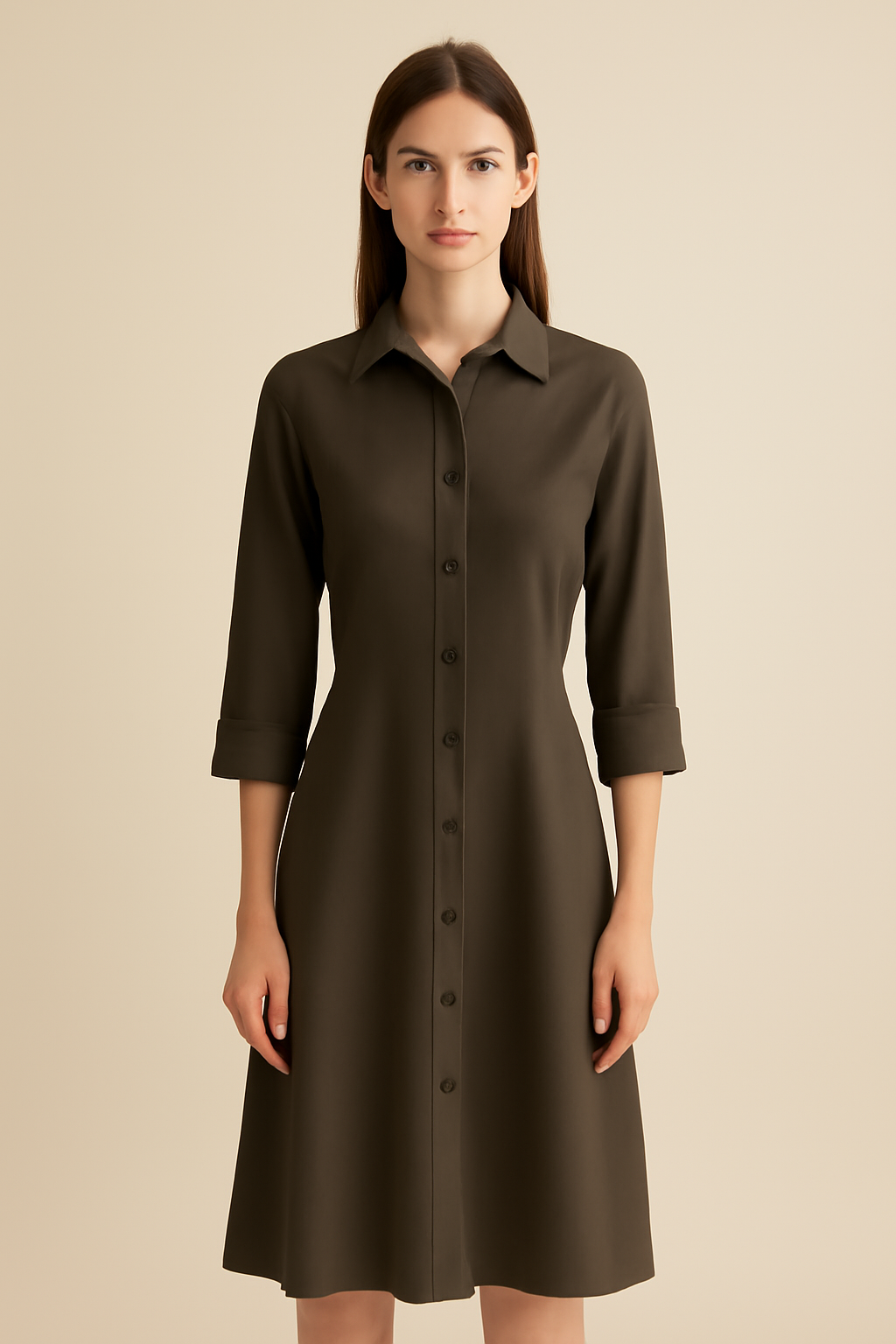 Douro Boat-Neck Tencel Shirt Dress
