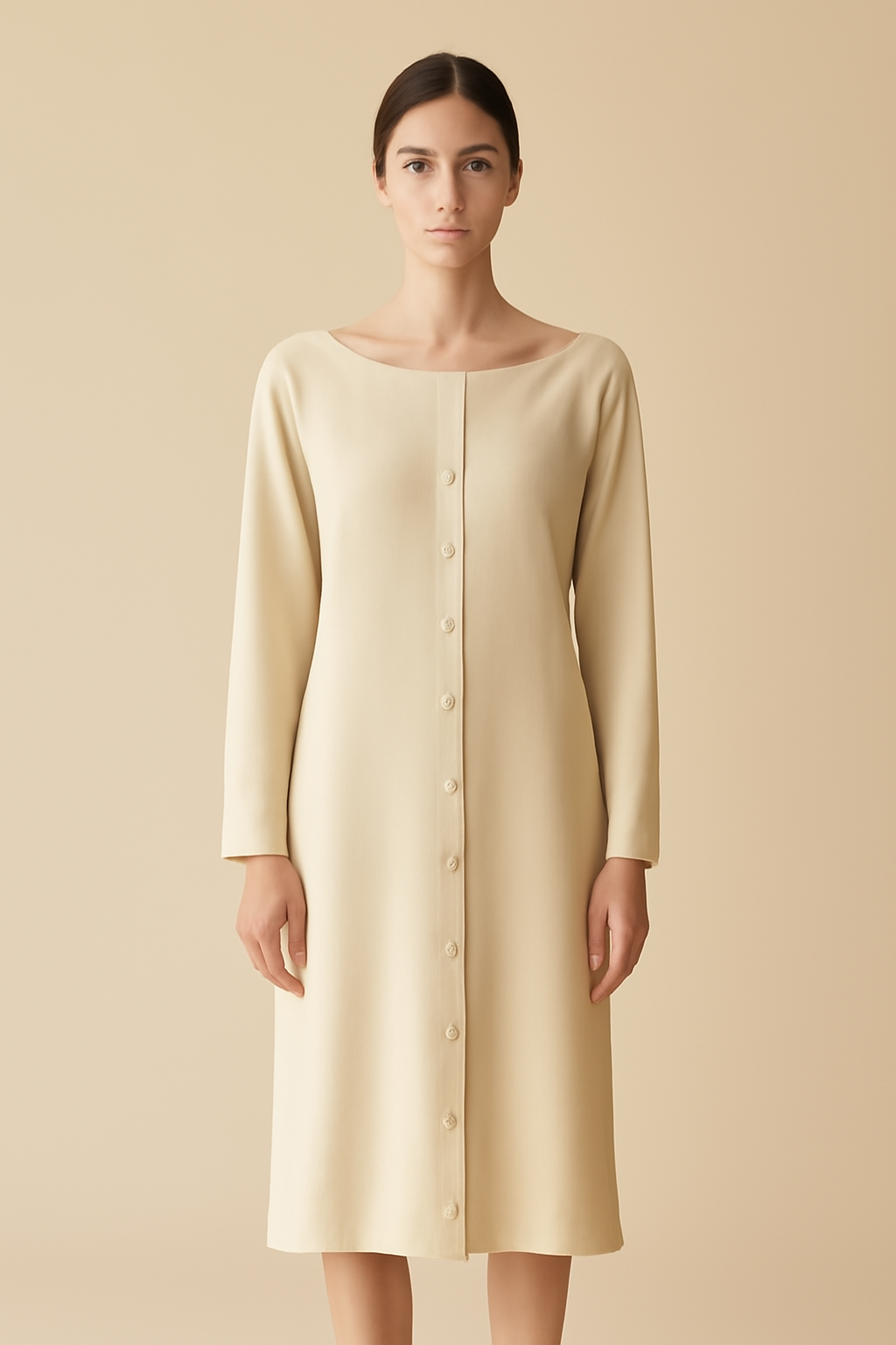 Douro Boat-Neck Tencel Shirt Dress