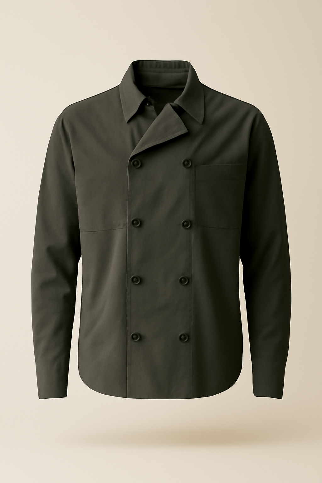 Douro Button-Down Cotton Double-Breasted Shirt