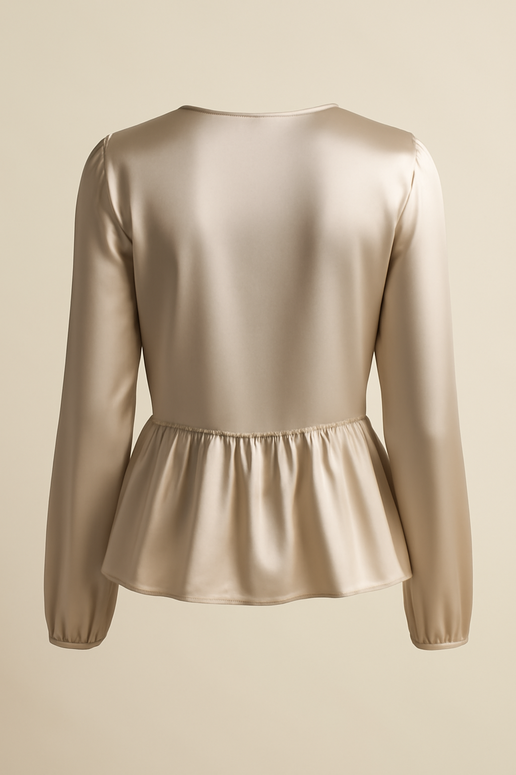 Douro Cropped Viscose Flounce Blouse