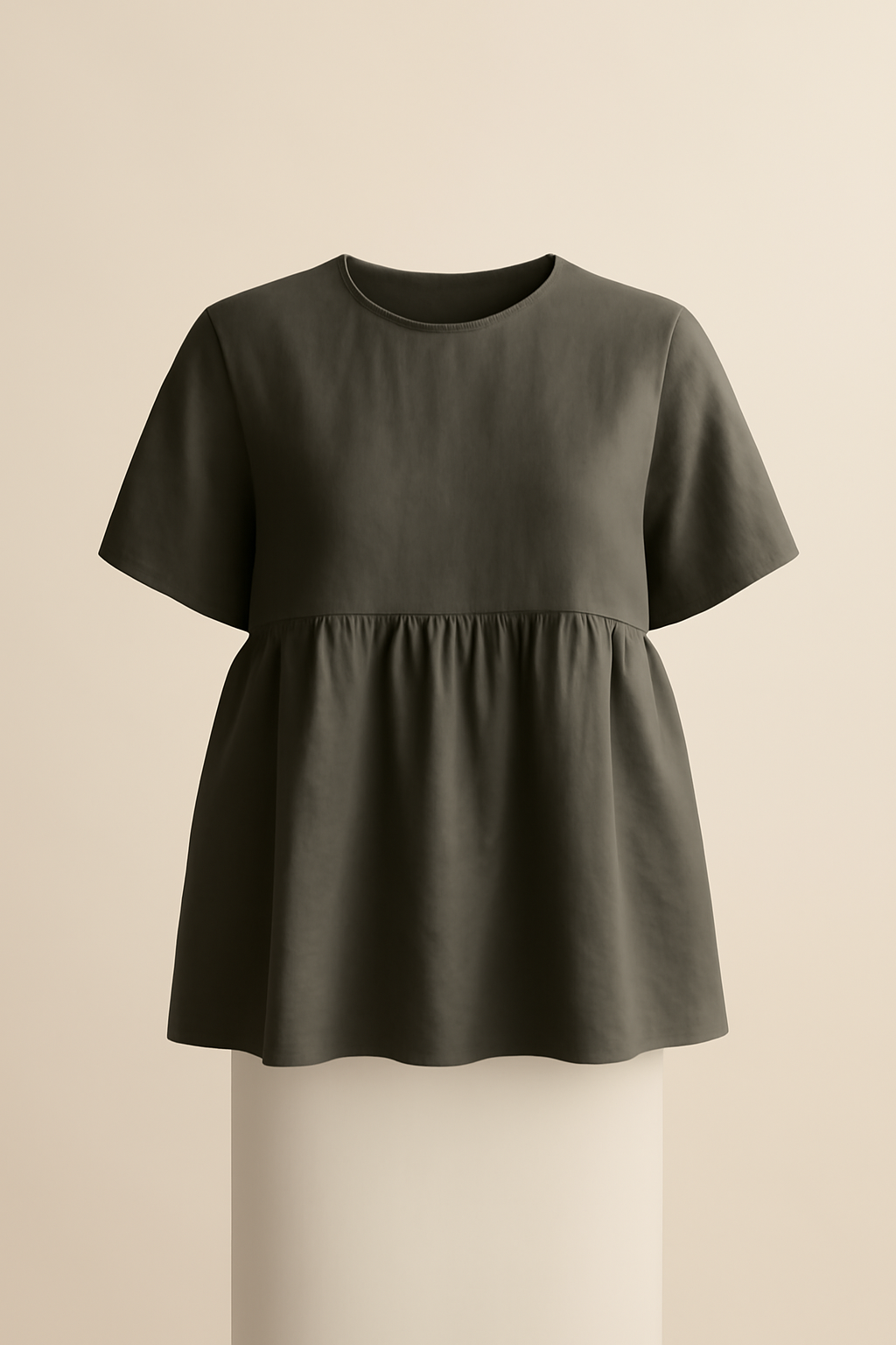 Douro Long-Sleeve Linen Flounce Blouse