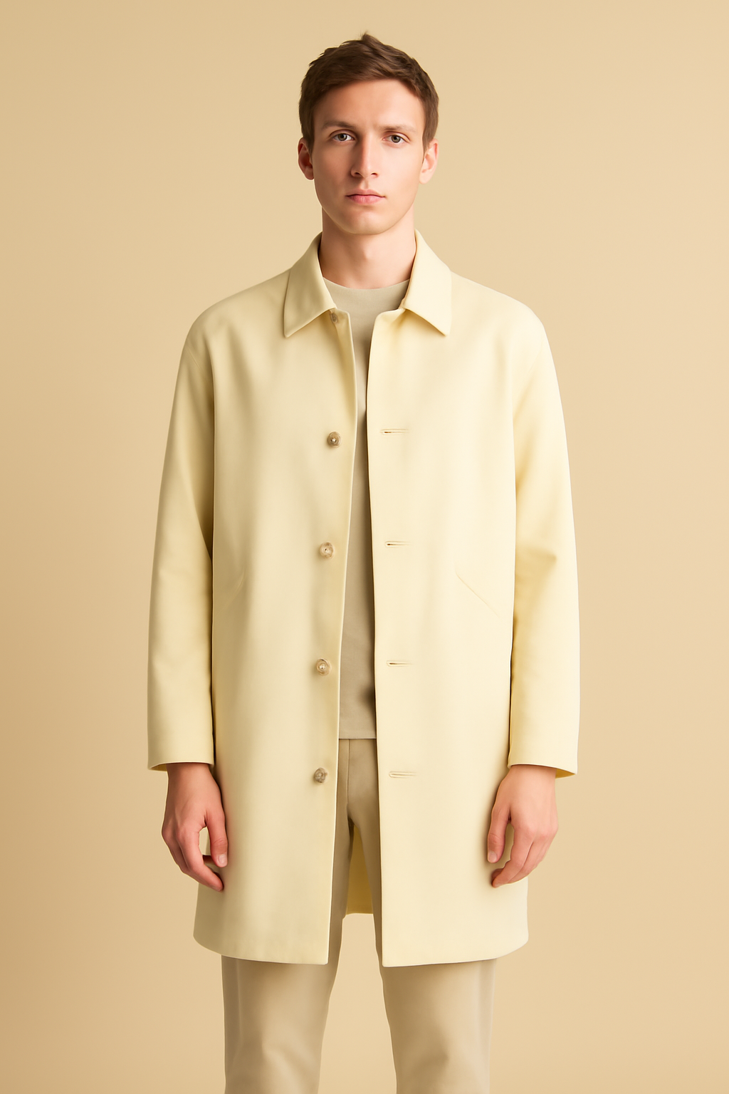 Douro Longline Gabardine Overcoat