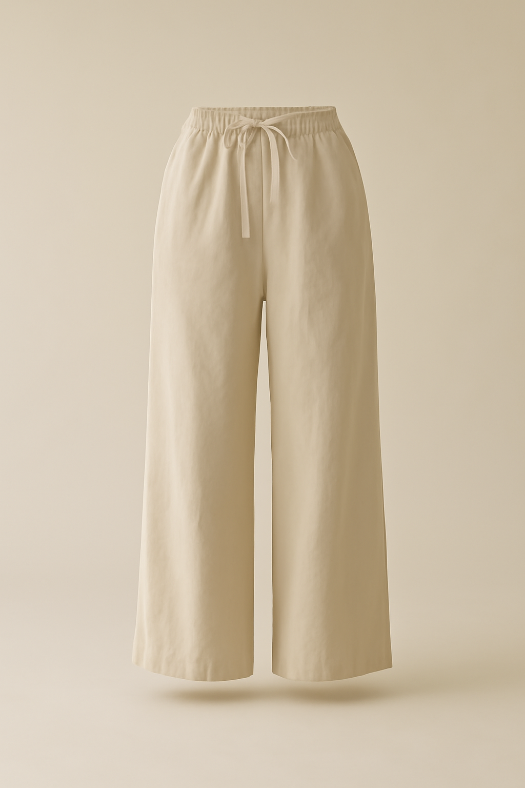 Douro Mid-Rise Linen Palazzo Trousers