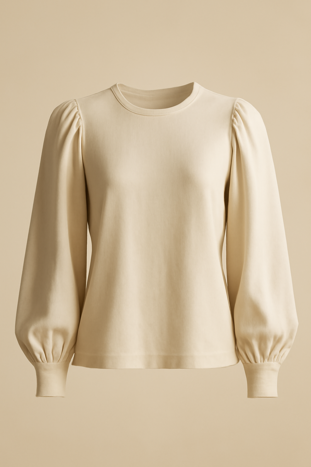 Douro Puff-Sleeve Tencel Classic Blouse