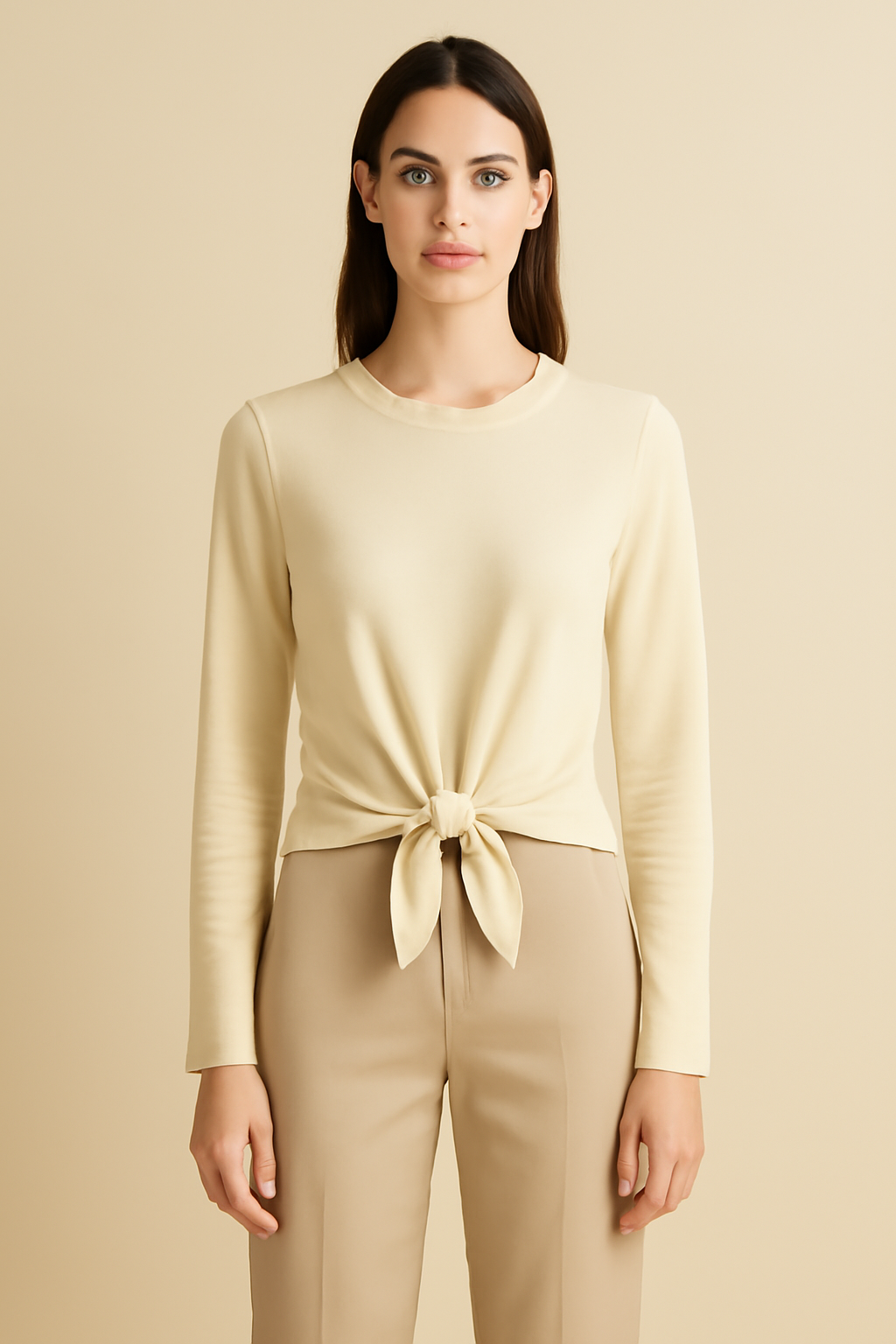 Douro Tie-Front Organic Classic Blouse
