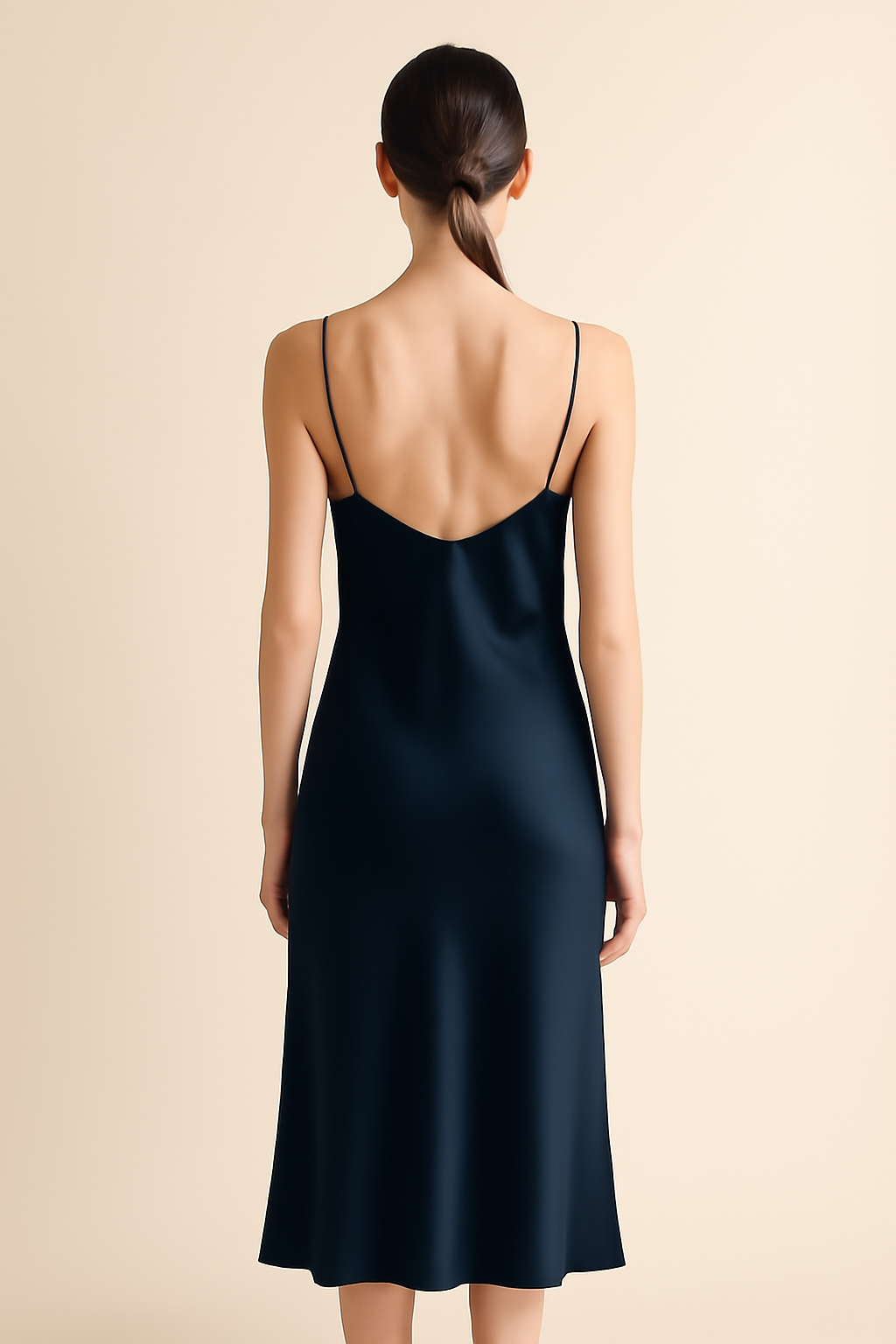 Douro V-Neck Viscose Slip Dress