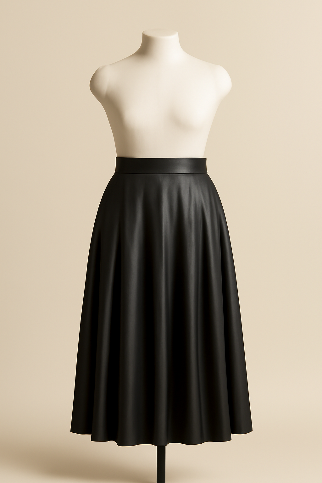 Dune Button-Front Viscose Pleated Skirt