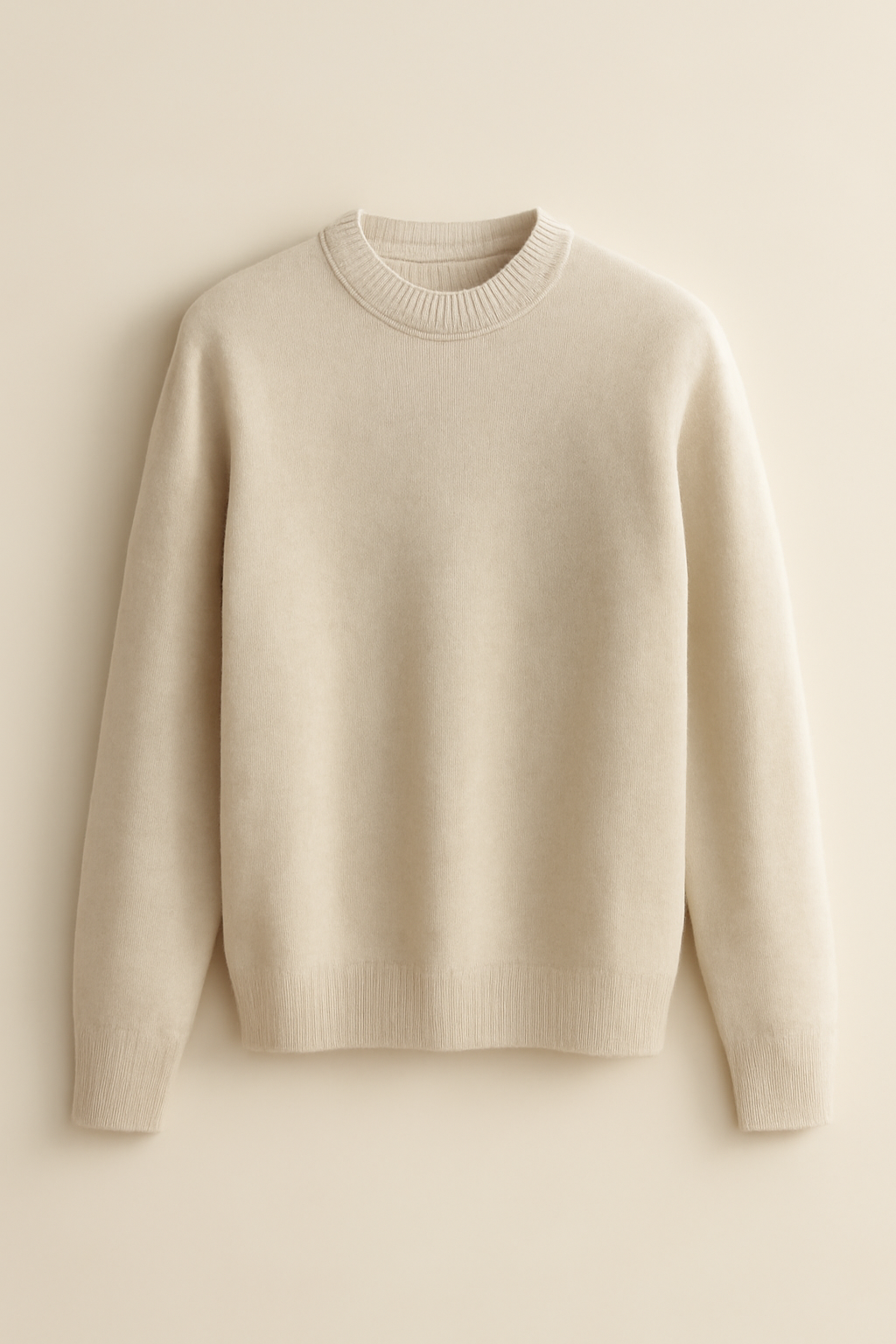 Dune Cable-Knit Merino Crewneck Sweater