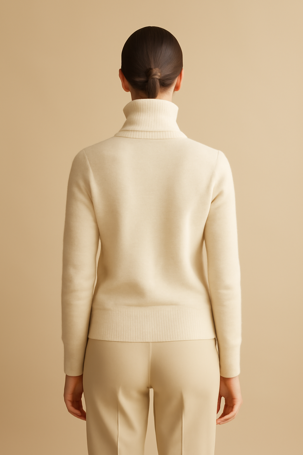 Dune Cable-Knit Merino Turtleneck Sweater