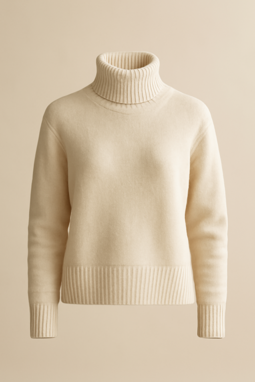 Dune Cable-Knit Wool Turtleneck Sweater