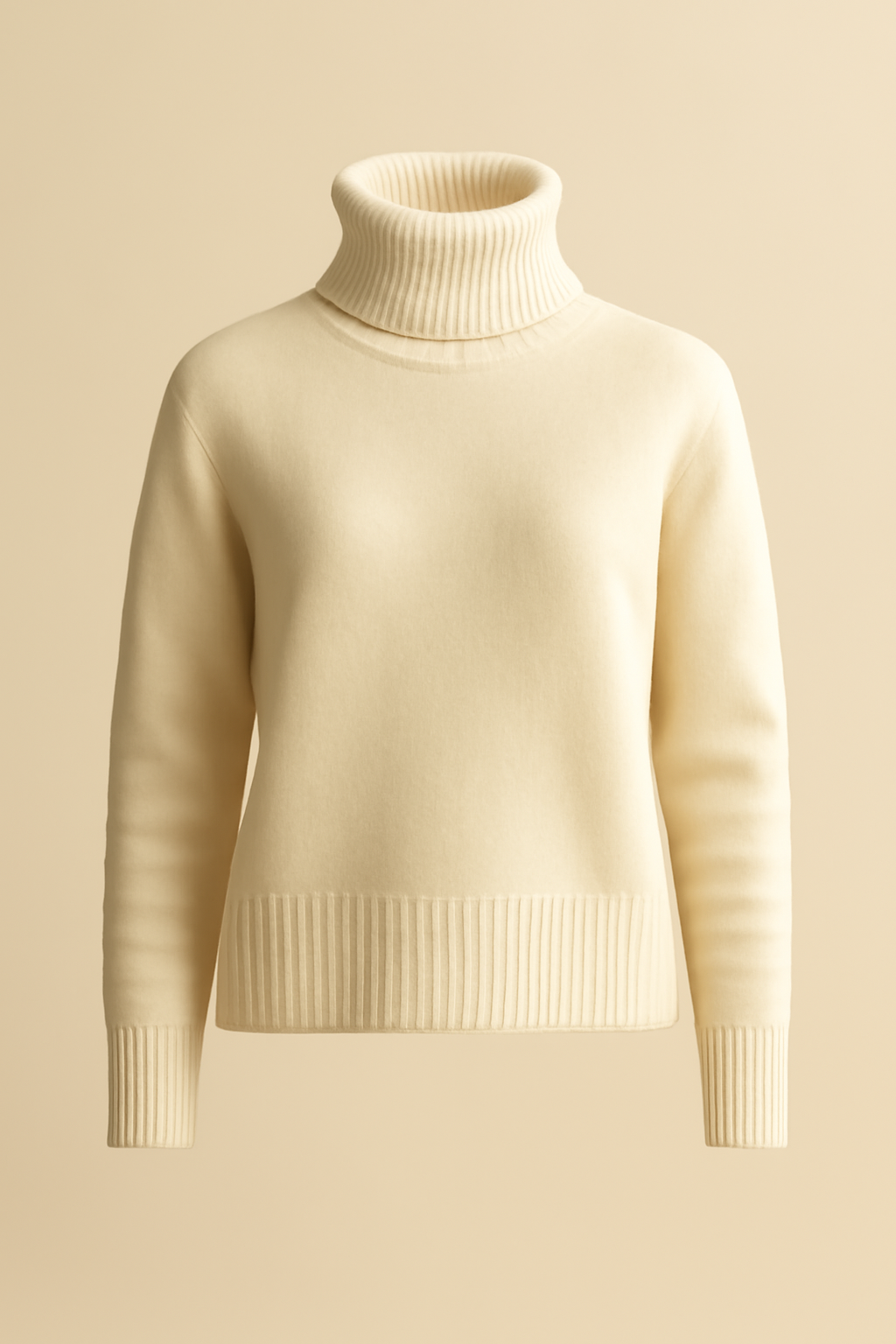 Dune Cable-Knit Wool Turtleneck Sweater