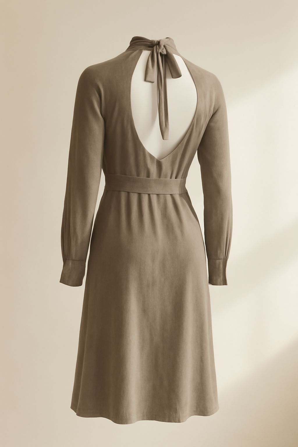 Dune Halterneck Tencel Shirt Dress