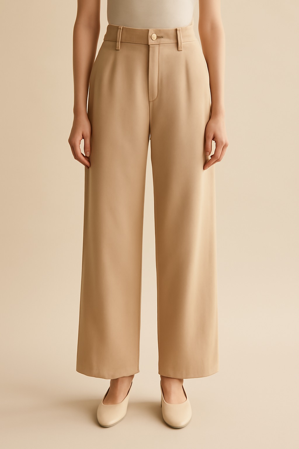 Dune High-Rise Linen Palazzo Trousers