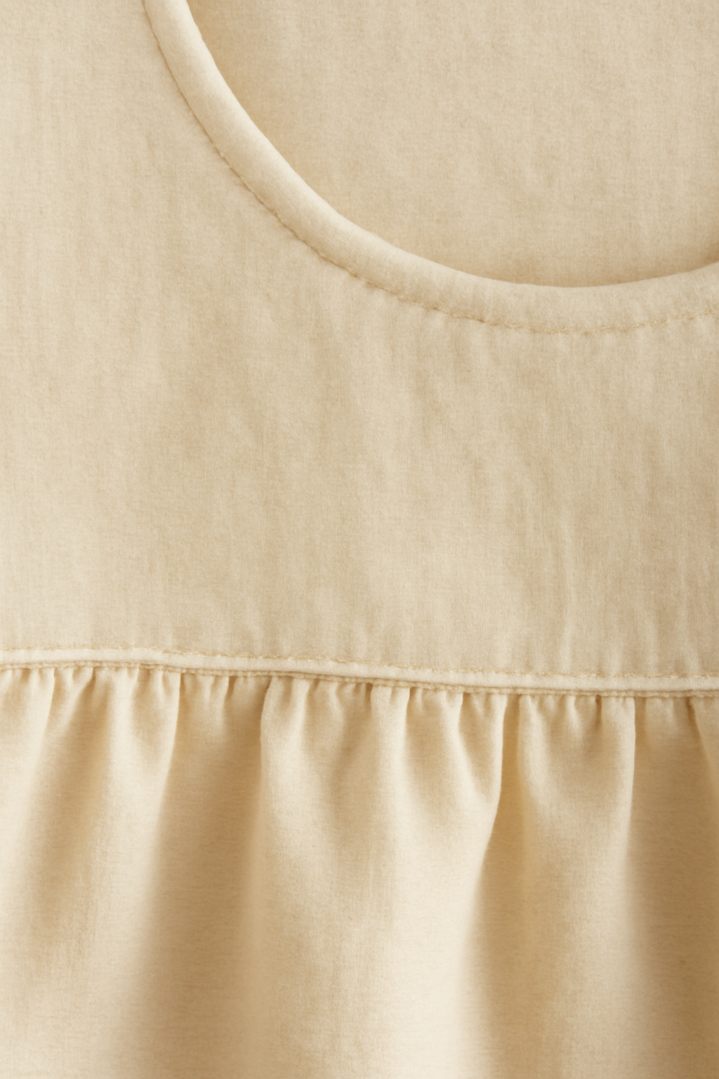 Dune Puff-Sleeve Organic Flounce Blouse