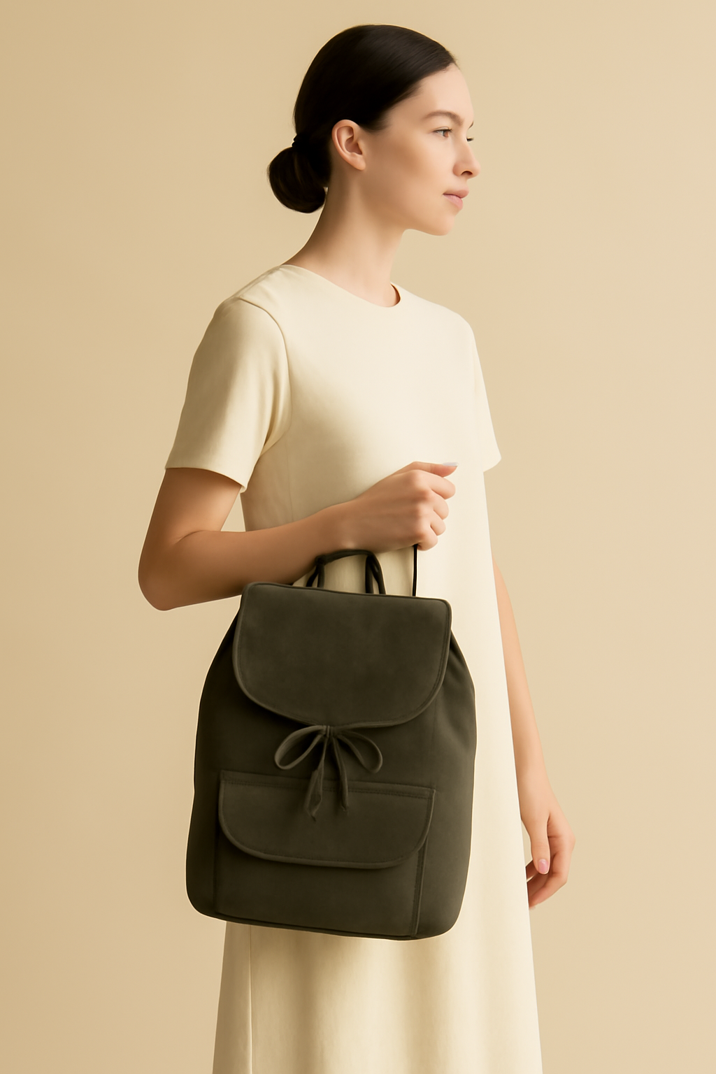 Dune Slouchy Linen Backpack