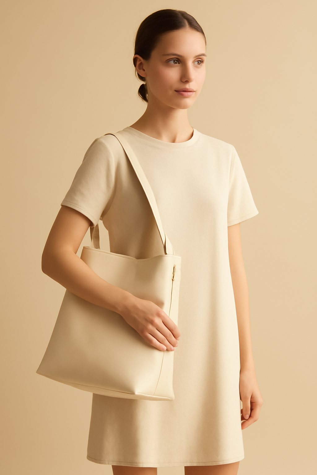 Dune Structured Canvas Shoulder Bag
