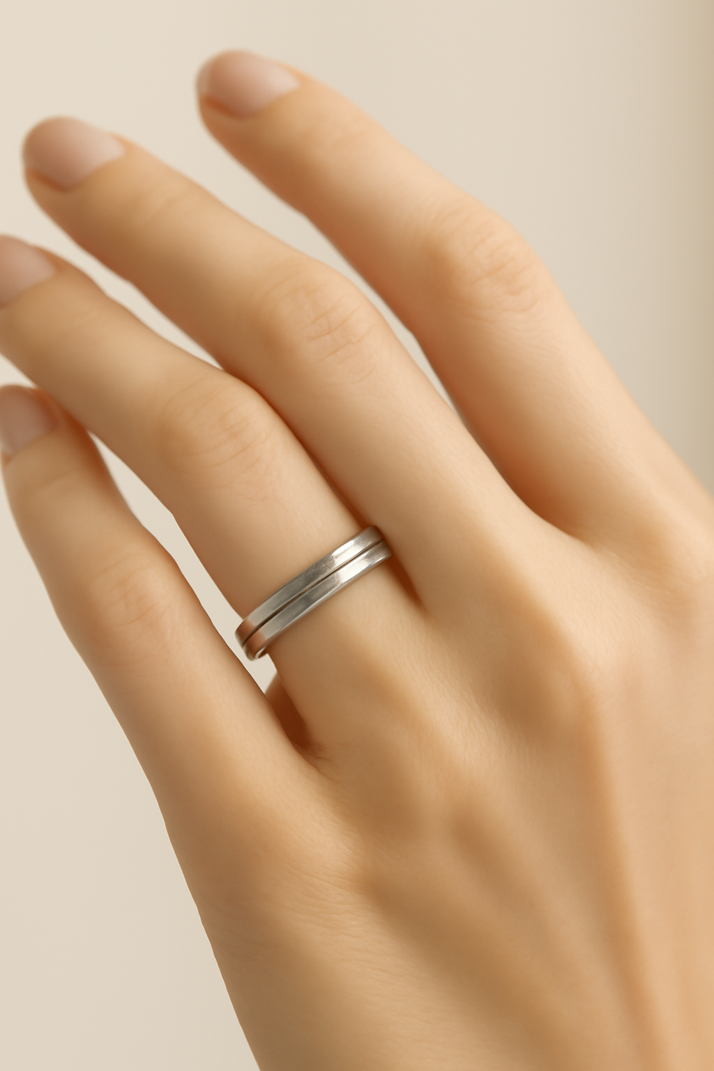 Dune Textured Silver Ring