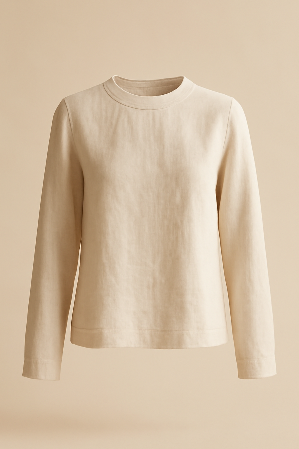 Ericeira Cropped Linen Classic Blouse