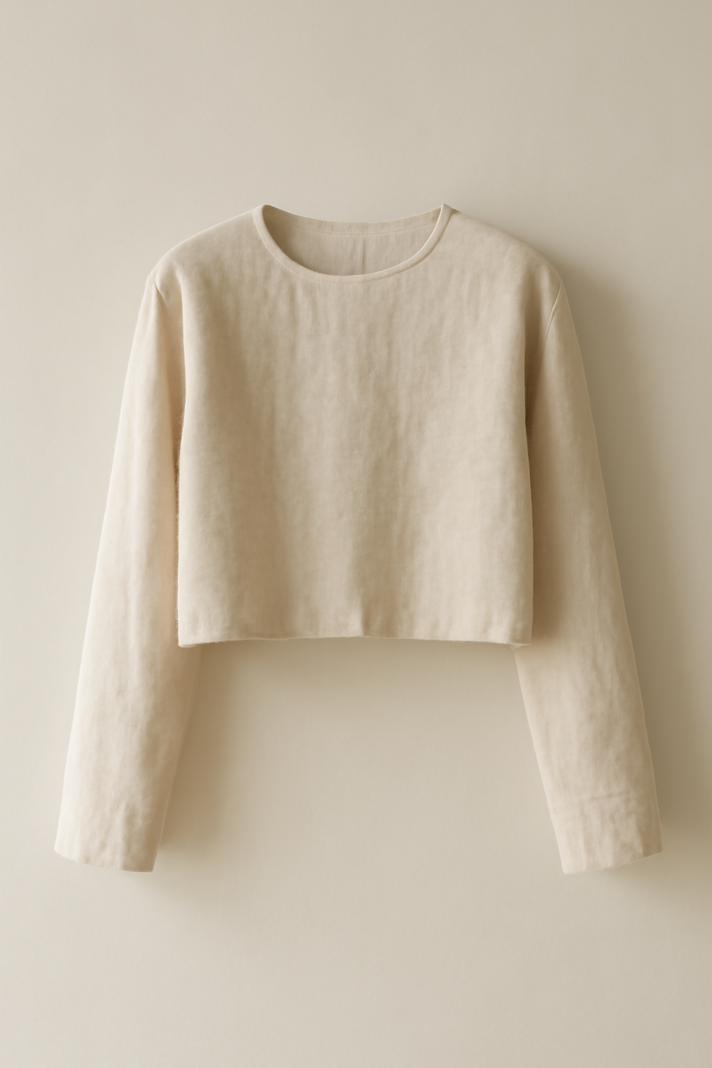 Ericeira Cropped Linen Classic Blouse