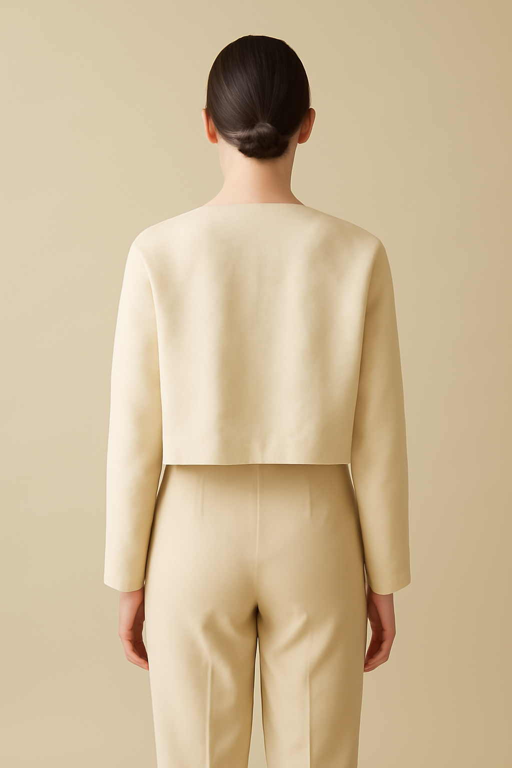 Ericeira Cropped Linen Classic Blouse