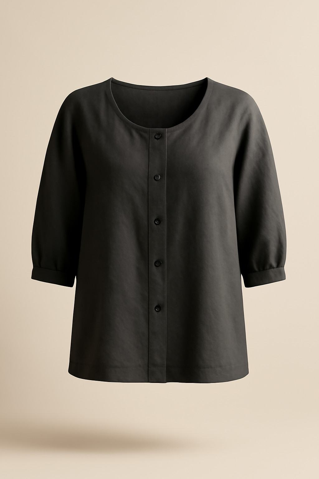Ericeira Cropped Tencel Relaxed Blouse