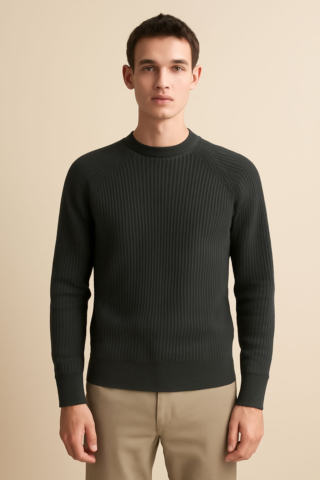 Ericeira Fine-Gauge Merino Ribbed Sweater